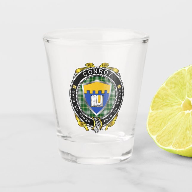 Conroy/O'Mulconroy Irish Shot Glass Schnapsglas (Vorderseite)