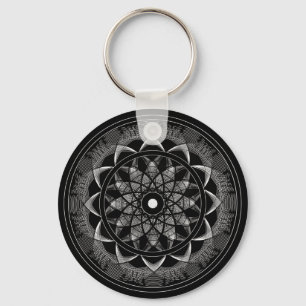 Consciousness - Sacred Geometry Mandala Schlüsselanhänger
