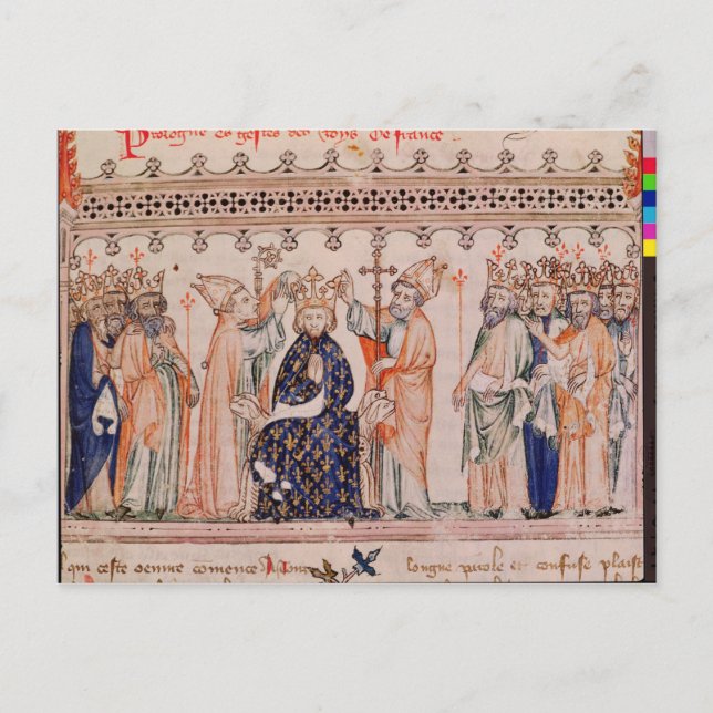 Consecration Philippe III le Hardi King Postkarte (Vorderseite)