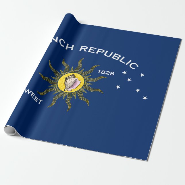 Conseil Republic Flag Key West Florida Geschenkpapier (Ungerollt)