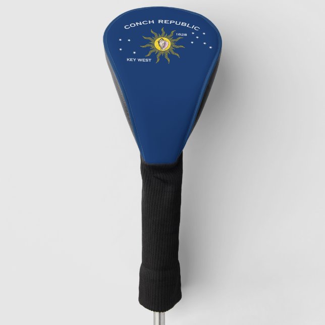 Conseil Republic Flag Key West Florida Golf Headcover (Vorderseite)