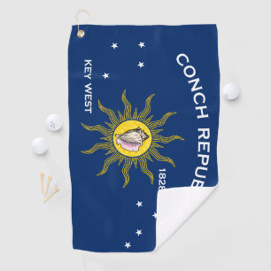 Conseil Republic Flag Key West Florida Golfhandtuch