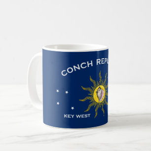 Conseil Republic Flag Key West Florida Kaffeetasse