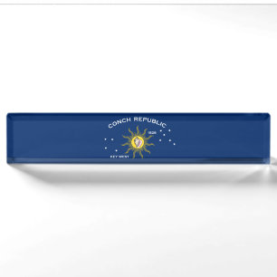 Conseil Republic Flag Key West Florida Namensplakette