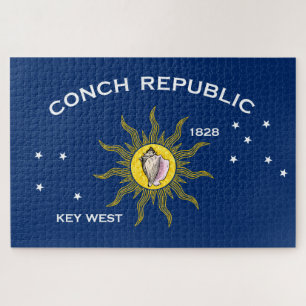 Conseil Republic Flag Key West Florida Puzzle