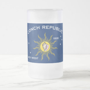 Conseil-Republik-Flagge Mattglas Bierglas