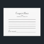 Consejos y Deseos Wedding Advice Card Postkarte<br><div class="desc">Die Herberge ist ideal für eine Hochzeitsfeier in Spanien. Die Design-Features . Diese Karten sind ideal für Hochzeiten,  Brautparty,  Babydusche,  Graduiertenfest u.v.m. Personalisieren Sie die Karten mit den Namen der Braut und Bräutigam,  den Eltern,  die Sie werden oder Absolvent.</div>