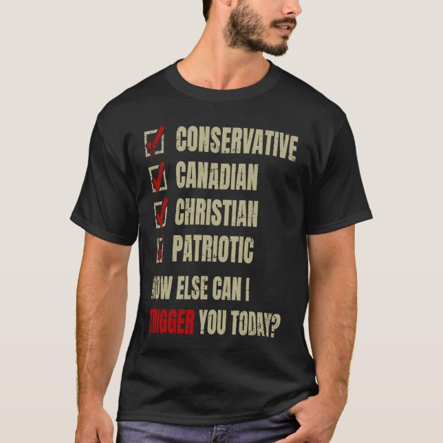 Conservative Canadian Christian Patriotic T-Shirt (Vorderseite)