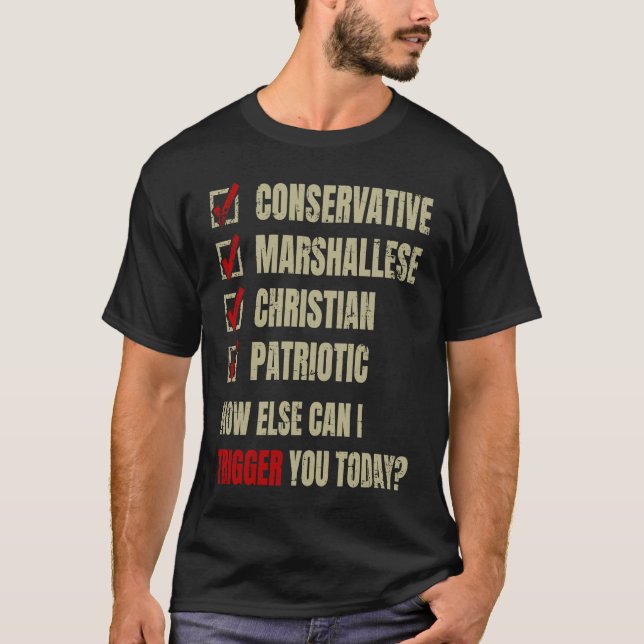 Conservative Marshallese Christian Patriotic T-Shirt (Vorderseite)