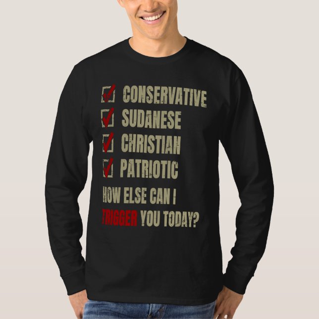 Conservative Sudanese Christian Patriotic T-Shirt (Vorderseite)