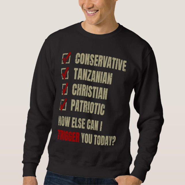 Conservative Tanzanian Christian Patriotic Sweatshirt (Vorderseite)