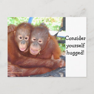 Consider Yourself Hugged Postkarte