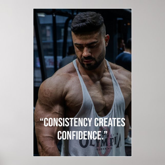 Consistency Creates Confidence – Quote Poster (Vorne)
