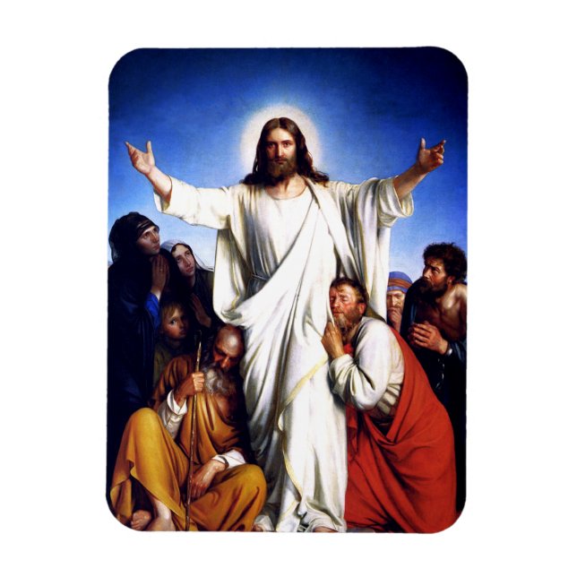 "Consolator" von Carl Bloch. Fine Art Magnet (Vertikal)