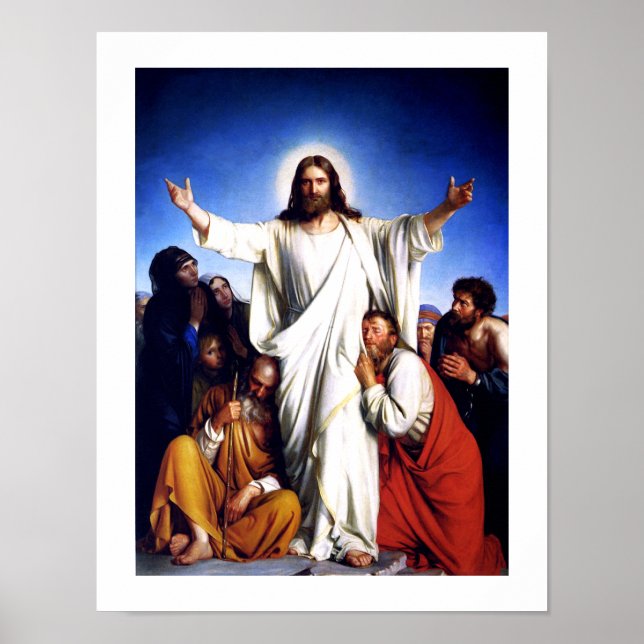 "Consolator" von Carl Bloch. Fine Art Print Poster (Vorne)