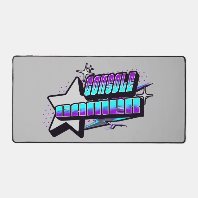 CONSOLE GAMER Y2K STYLE SCHREIBTISCHUNTERLAGE (Vorderseite)