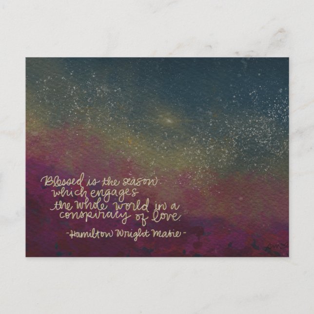 Conspiracy of Love Feiertagspostkarte (Vorderseite)