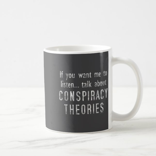 Consracy Theorist Funny Quote Fake Hoax Tinfoil Ha Kaffeetasse (Rechts)
