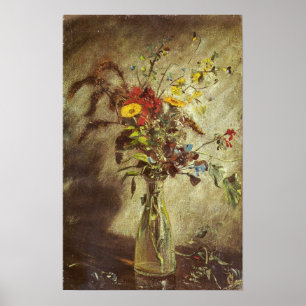 Constable - Blume in einem Glasvase 1814 Poster