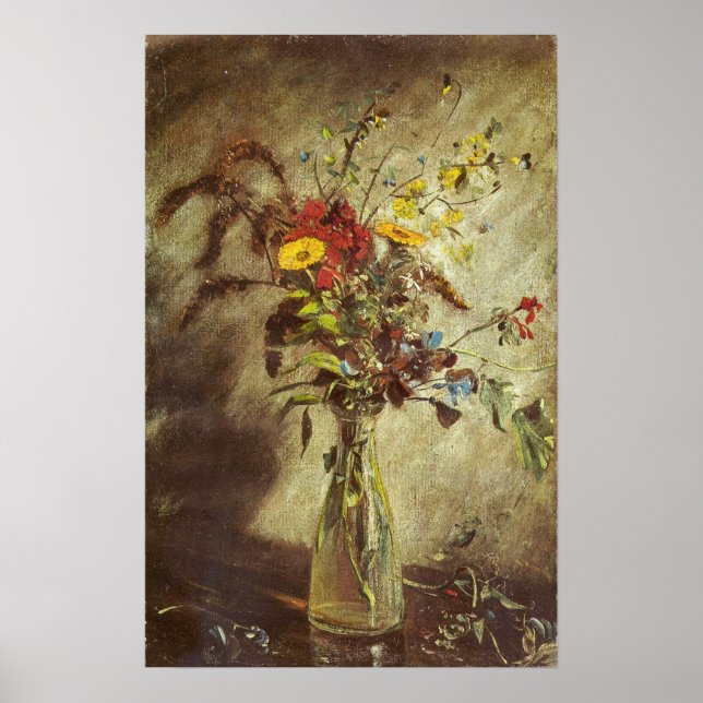 Constable - Blume in einem Glasvase 1814 Poster (Vorne)