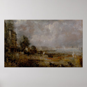 Constable - Die Eröffnung der Waterloo Bridge Poster
