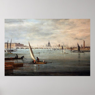 Constable - Die Waterloo-Brücke 1820 Poster