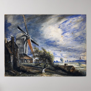 Constable - Eine Mühle bei Colchester Poster