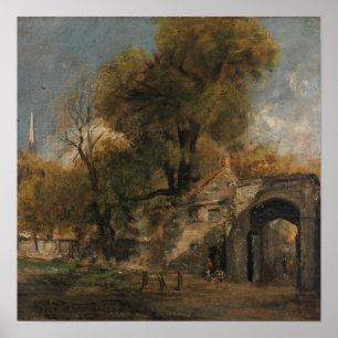 Constable - Harnham-Tor, Salisbury Poster