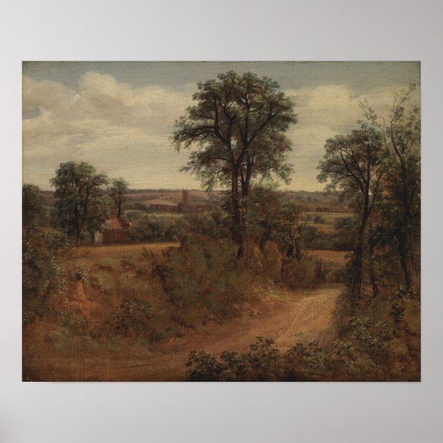 Constable - Lane Near Dedham Poster (Vorne)