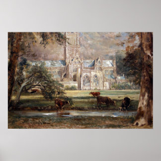 Constable - Salisbury Cathedral View Poster