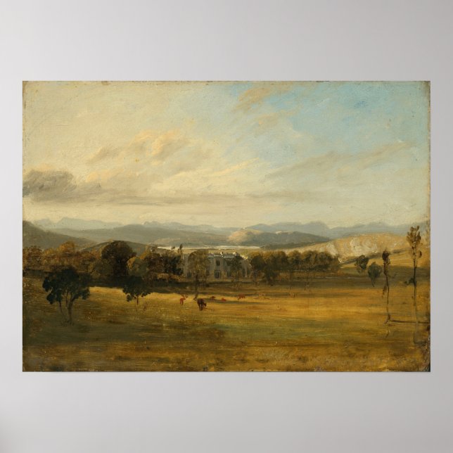 Constable - Sketch of Leighton Hall Lancashire Poster (Vorne)