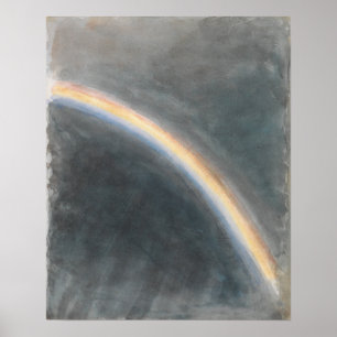 Constable - Sky Study with Rainbow Poster