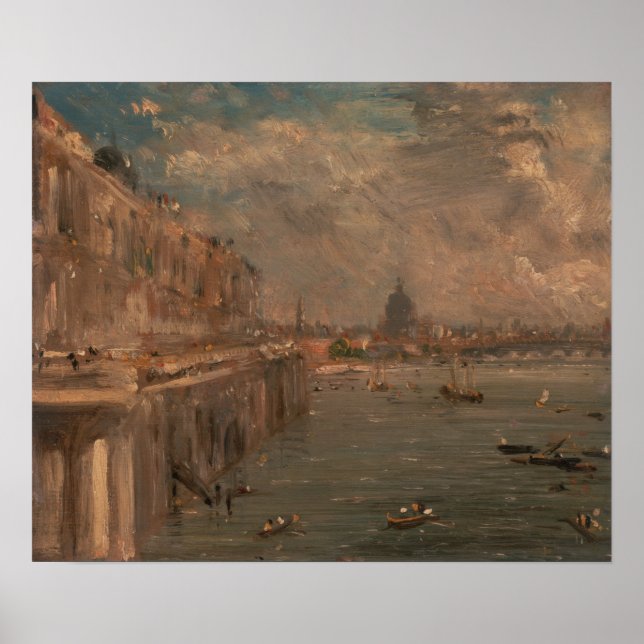 Constable - Somerset House Terrasse From Waterloo Poster (Vorne)