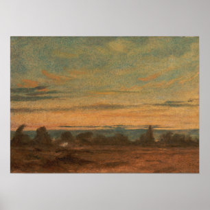 Constable - Sommer-Abend Landschaft Poster