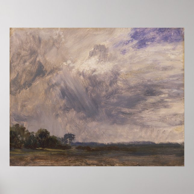 Constable - Studie über einen bewölkten Himmel Poster (Vorne)