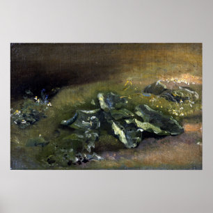 Constable - Studie über einen Burdock Poster