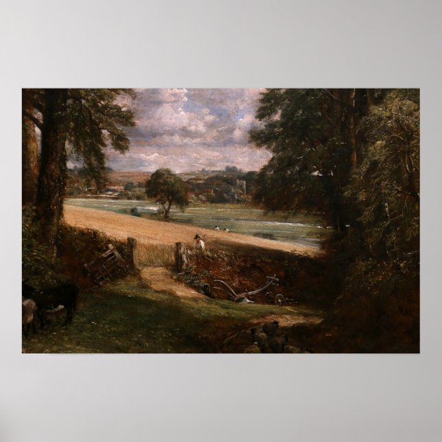 Constable - The Cornfield 1826 Poster (Vorne)