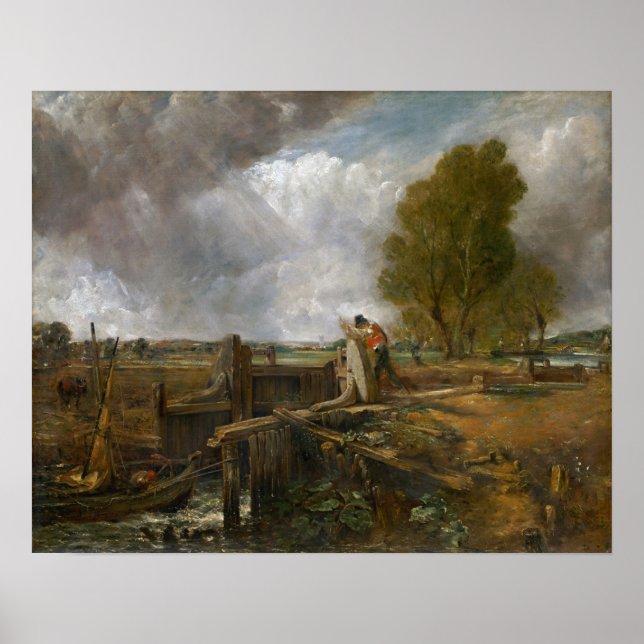 Constable - Untersuchung eines Schiffes, das eine  Poster (Vorne)