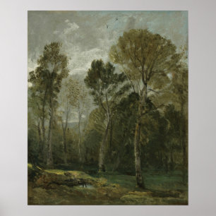 Constable - View a copse Poster