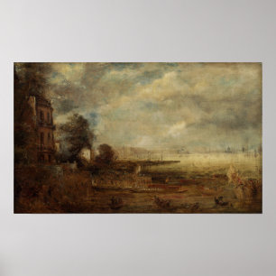 Constable - Waterloo Bridge aus Whitehall Poster