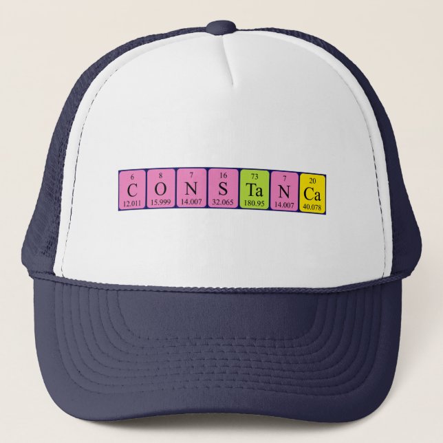 Constança Periodic Table name hat Truckerkappe (Vorderseite)