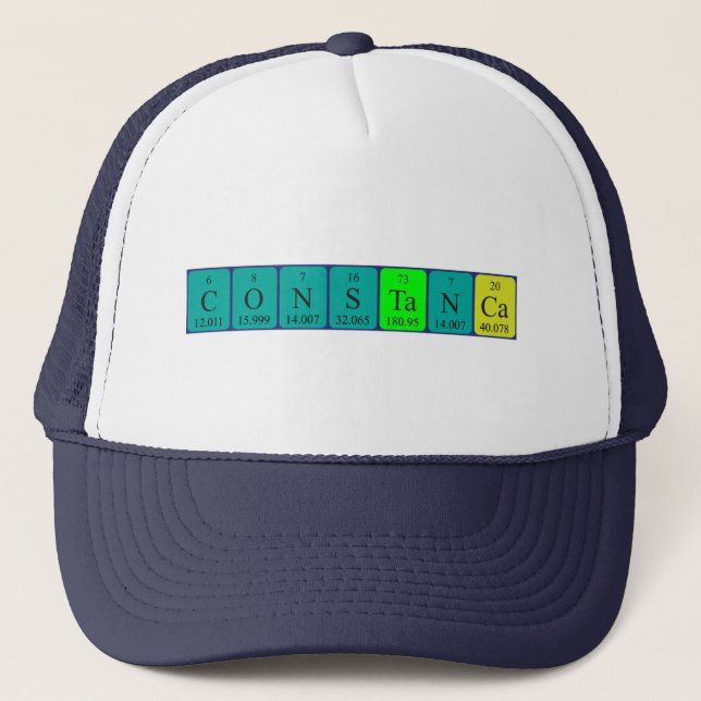 Constança Periodic Table name hat Truckerkappe (Vorderseite)
