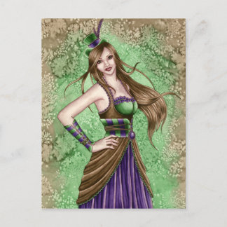 Constance - Steampunk Postcard Postkarte