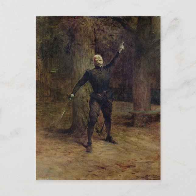 Constant Coquelin als Cyrano de Bergerac Postkarte (Vorderseite)