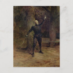 Constant Coquelin als Cyrano de Bergerac Postkarte