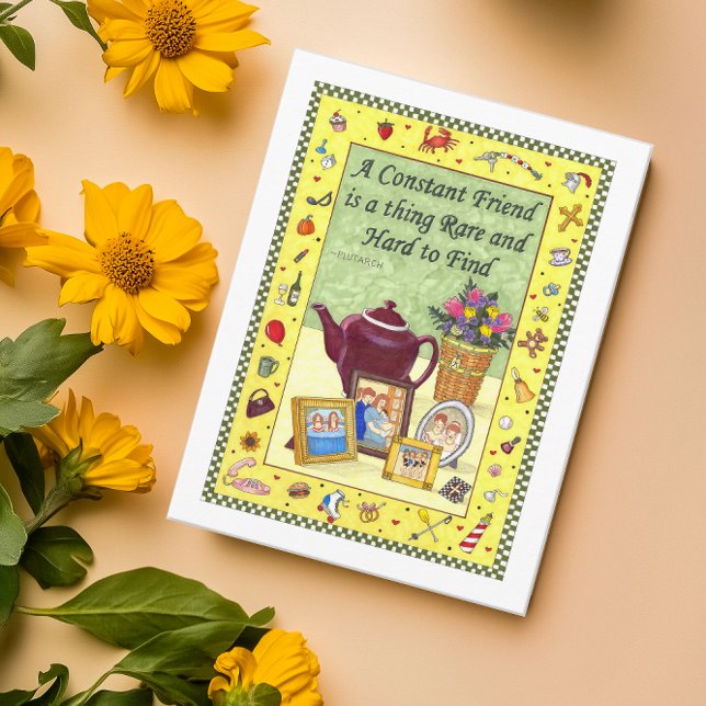 Constant Friendship Inspiration Postkarte (Von Creator hochgeladen)