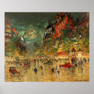 Constantin Korovin: Paris am Abend Poster