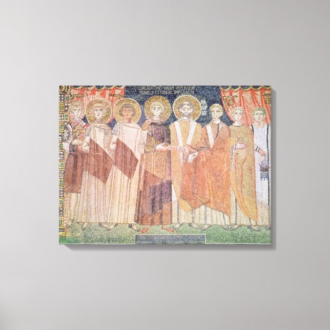 Constantine IV zur Gewährung von Vorrechten für Bi Leinwanddruck (Vorderseite)