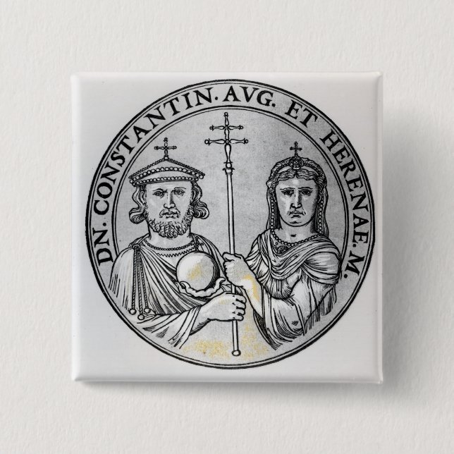 Constantine VI und seine Mutter Irene Button (Vorderseite)