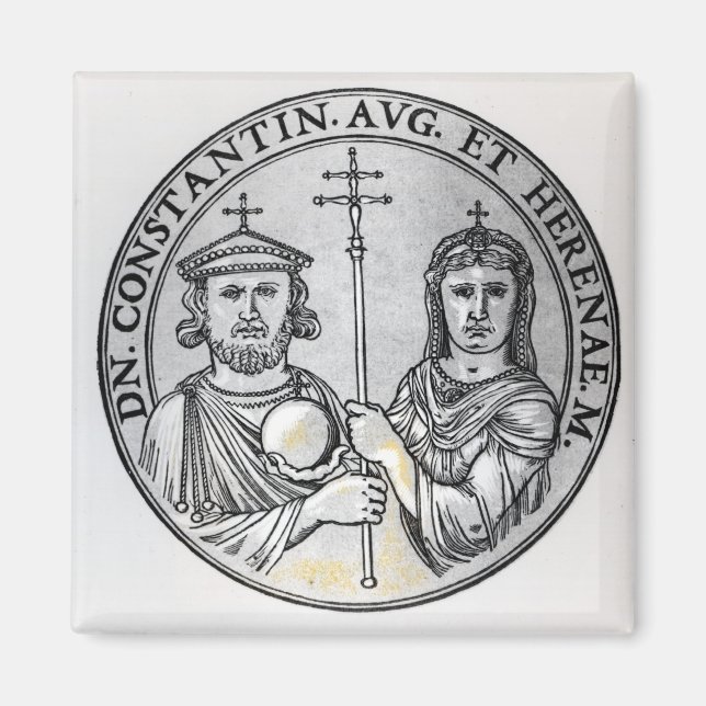 Constantine VI. und seine Mutter Irene Magnet (Vorne)